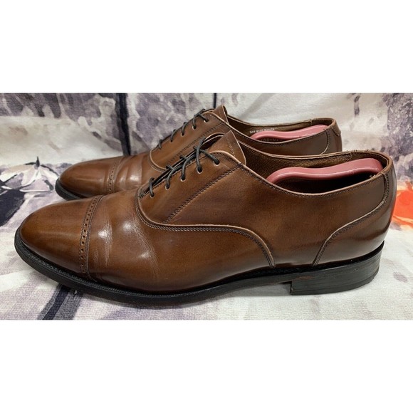 Stafford  Oxford Comfort Plus Dress Shoes Men\'s 11 D/B Brown 608-0709 Leather main image 6